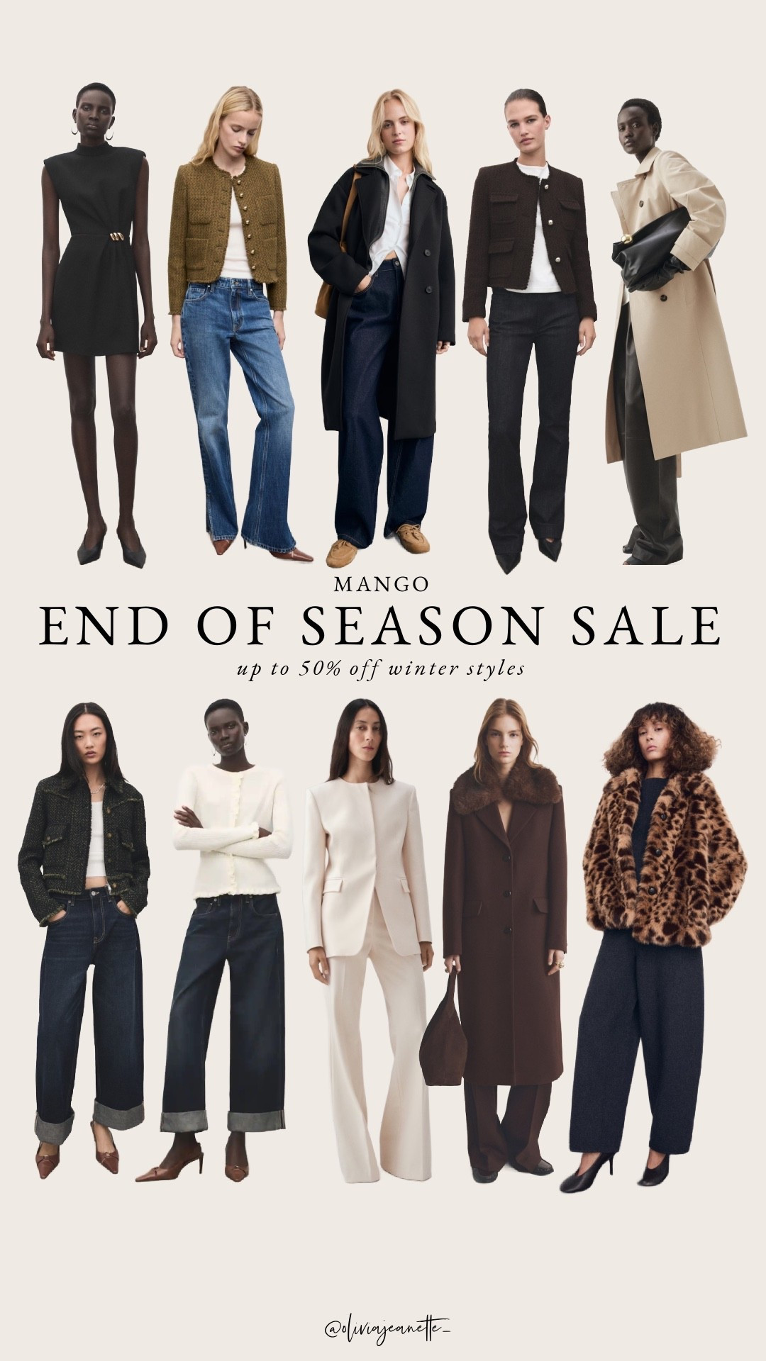 Mango end of season sale now happening, up to 50% off winter styles  

#LTKmomlife #LTKootd #LTKSaleAlert