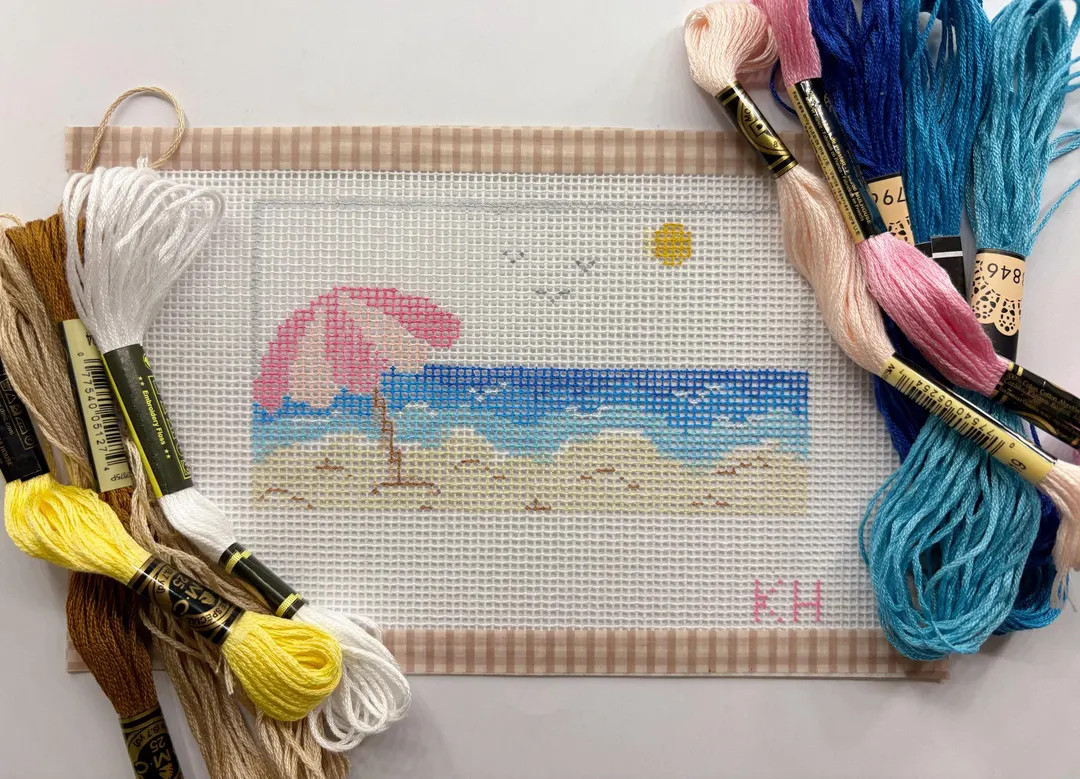 beach needlepoint canvas | Etsy (US)