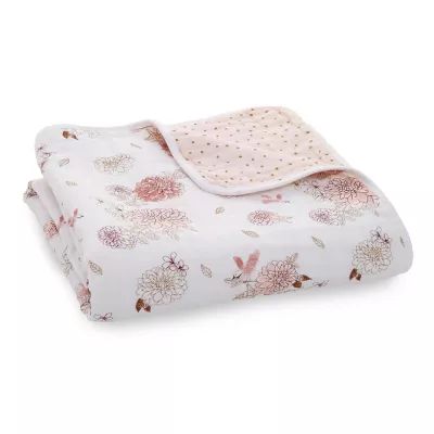 aden + anais™ Dahlias Classic Dream Muslin Blanket in Pink | Bed Bath & Beyond