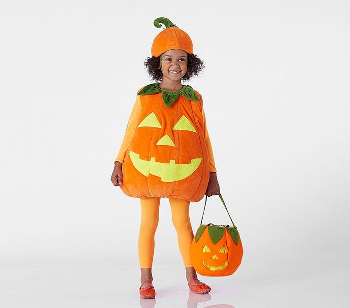 Kids Glow-in-the-Dark Pumpkin Halloween Costume | Pottery Barn Kids