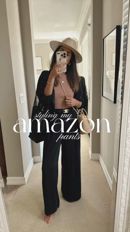 Here I’m styling these Amazon pants with a tank top and an oversized blouse. Added in some woven accessories and linking everything below. For sizing reference I’m just shy of 5’7:
Amazon Pants: XS
Tank: XS
Oversized Blouse: XS
#StylinbyAylin 

#LTKstyletip #LTKFind #LTKunder100