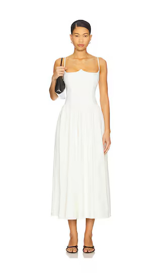Antonella Midi Dress in White | Revolve Clothing (Global)