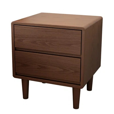 Walnut Nightstand – Stylish Modern Design, Ample Storage, Easy Assembly For Bedrooms And Living Rooms | Wayfair Professional