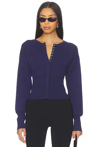 Kourtney Cardigan in Navy | Revolve Clothing (Global)