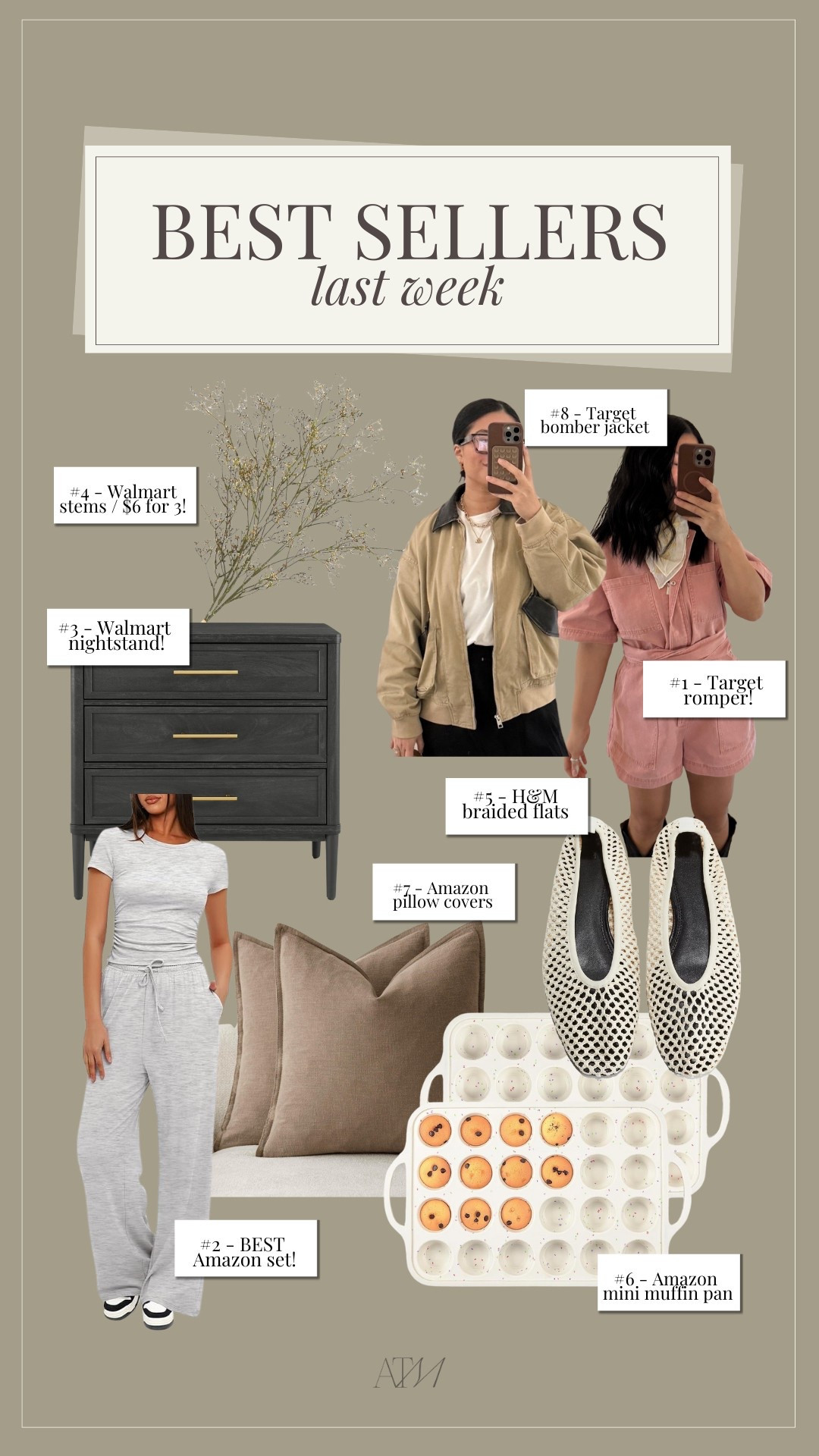 Best sellers last week!

best sellers, trending home finds, trending fashion finds, target fashion finds, walmart home, walmart furniture, seasonal home finds, amazon home, amazon kitchen 

#LTKSeasonal #LTKStyleTip #LTKHome