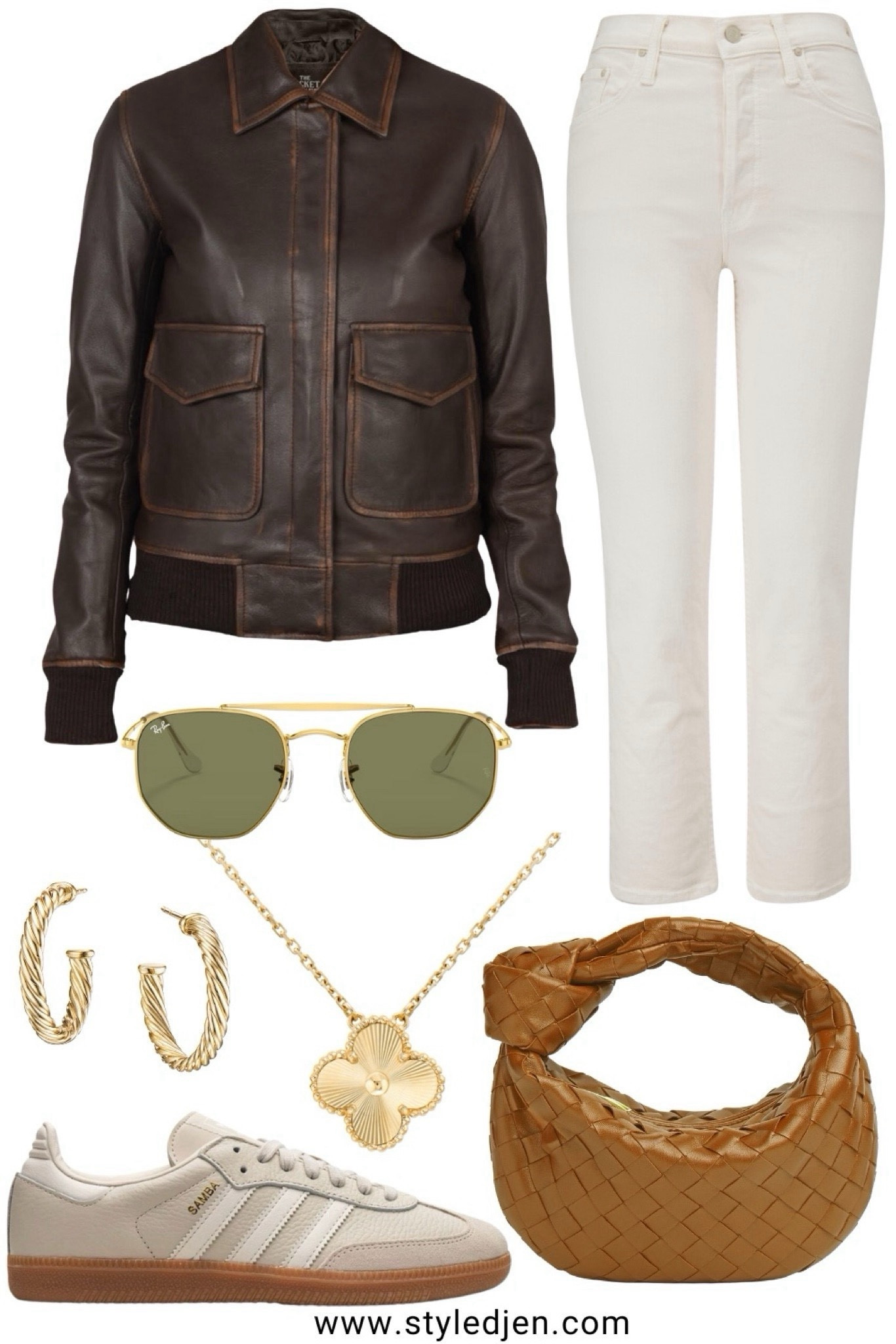 Leather bomber jacket (size medium)



#LTKSeasonal #LTKfindsunder100 #LTKstyletip