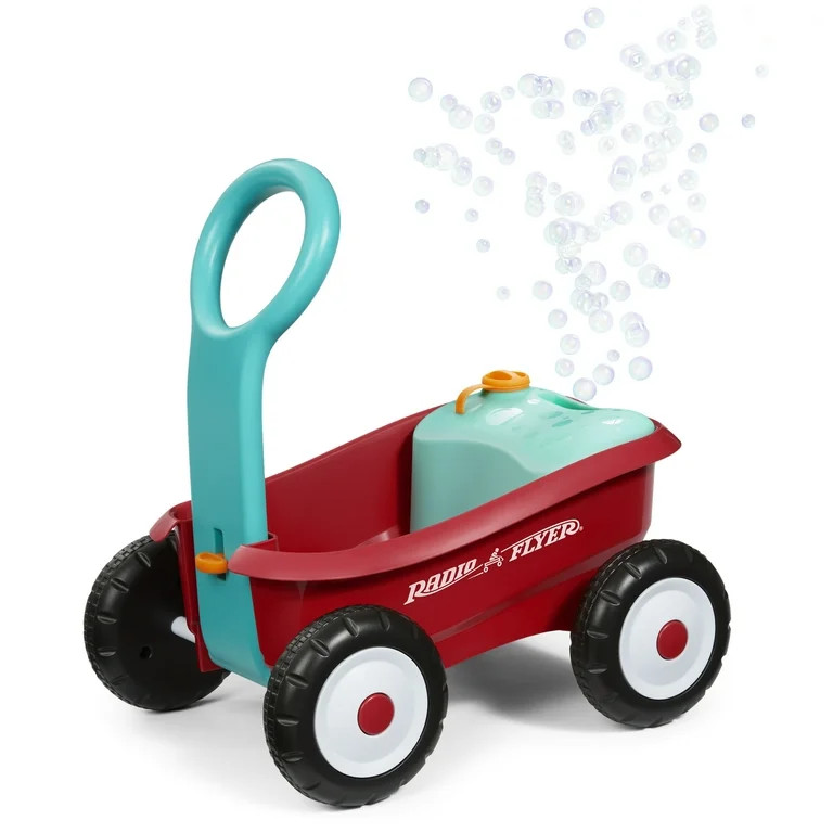 Radio Flyer Bubble Buddy Walker Wagon, Battery-Free Bubble Machine for Kids 1-4 Years | Walmart (US)