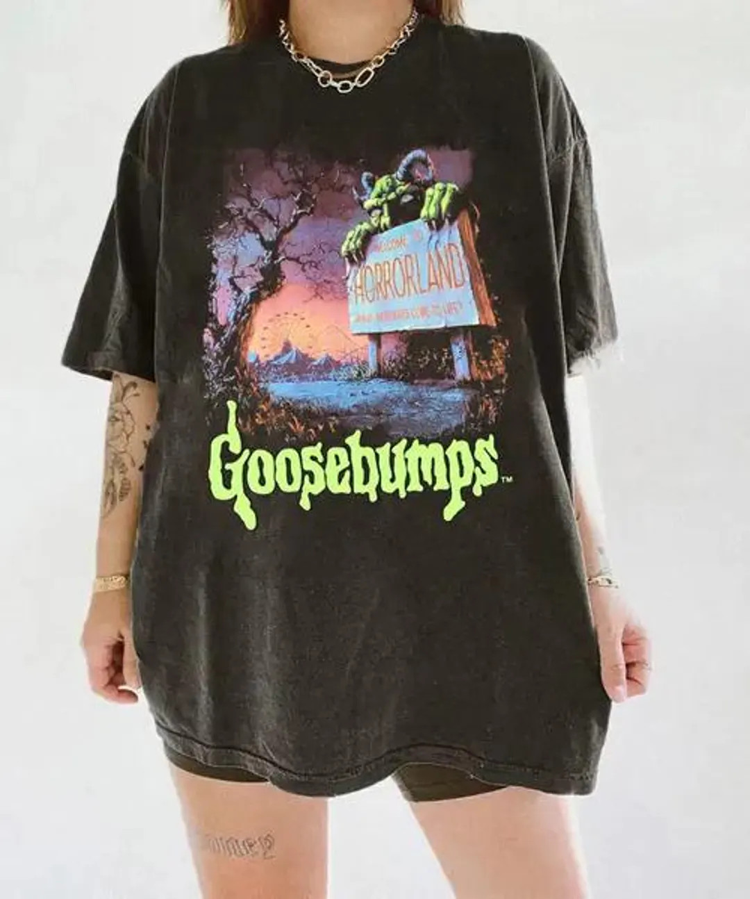 Goosebumps Movie Horrorland Tshirt,goosebumps Welcome to Horrorland Shirt Goosebumps Halloween Sh... | Etsy (US)