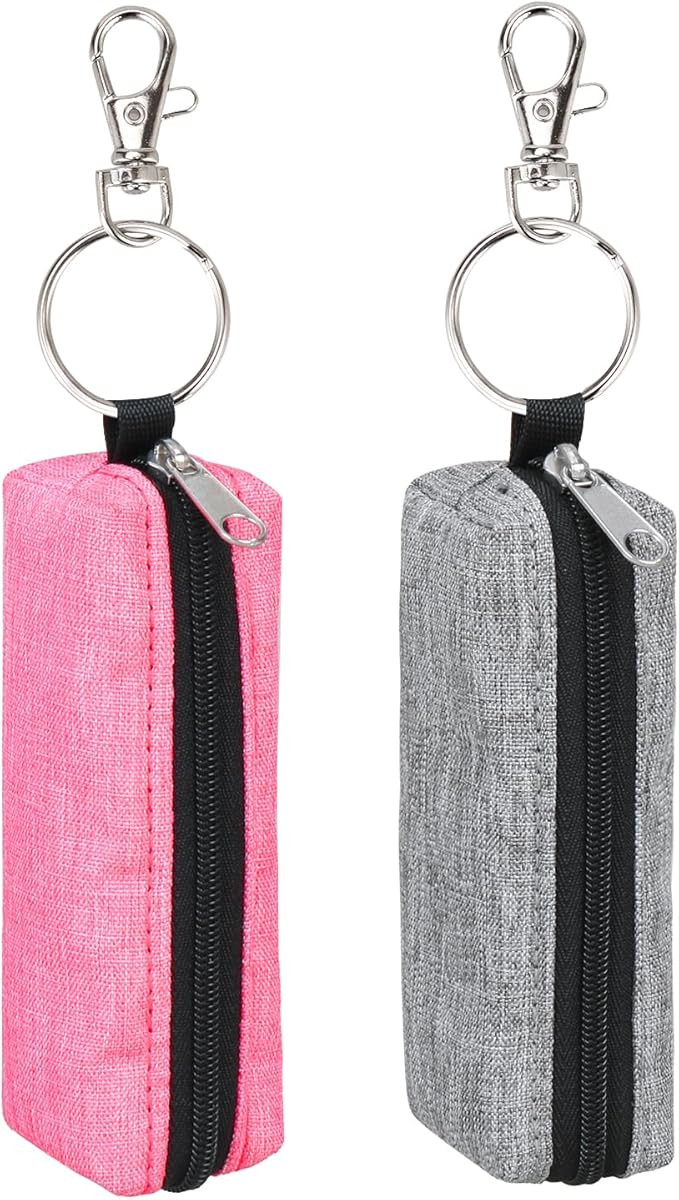 Meiiy Chapstick Holder Lip Balm Sleeve Pouch Lipstick Holder Bag Lip Gloss Holder With Hook Stock... | Amazon (US)