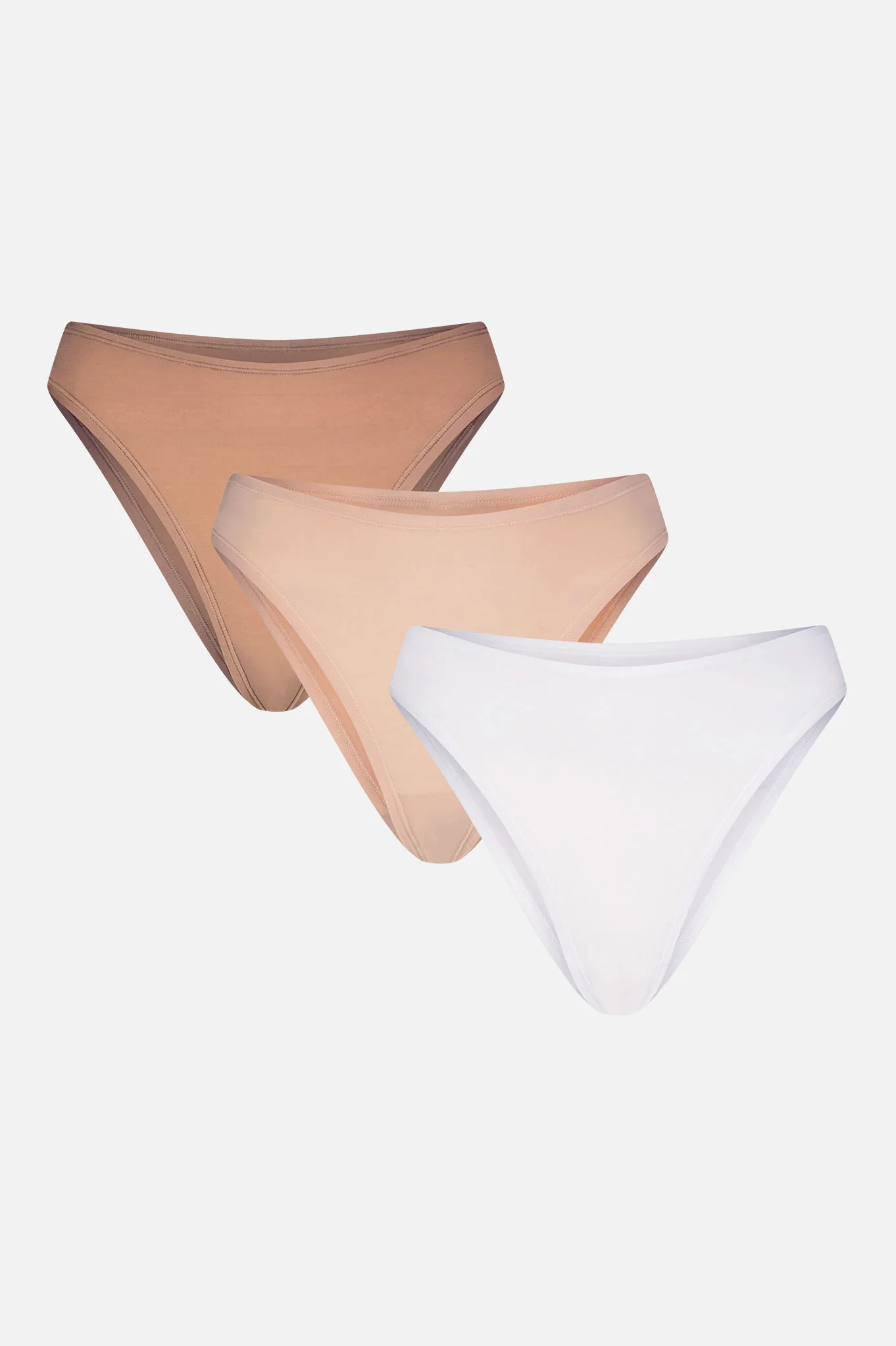 Cloud Cotton French Cut Brief in Honey (Pack) | Negative Underwear