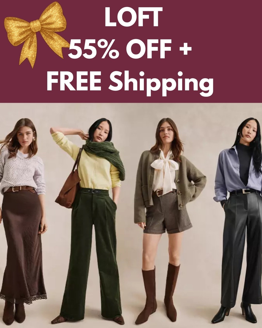 SALE at LOFT ‼️ SAVE 55% OFF Site Wide and FREE Shipping  🛍️  Click any product photo to Shop + SAVE!! Would be so appreciated 😍 

Workwear - Date Night - Office Outfit - Seasonal- Shoe Crush - Resort Wear - Dress - Dinner Date 
- Travel - Boots - Cowboy 🤠 Western Wear - Business Casual- Lounge Sets - Pajamas- - Jackets - Denim Dress - Wedding Guest Dress - Holiday Outfit - Gift Guide - Loft - SALE ALERT 

Follow my LTK @fashionistanyc on the @shop.LTK app to view this post and get my exclusive app-only content!

#liketkit #LTKgrwm #LTKdayinmylife #LTKootd #LTKgrwm #LTKFindsUnder50 #LTKTravel #LTKSaleAlert #LTKWorkwear #LTKPetite #LTKSeasonal #LTKFindsUnder100
@shop.ltk
https://liketk.it/5JMQo