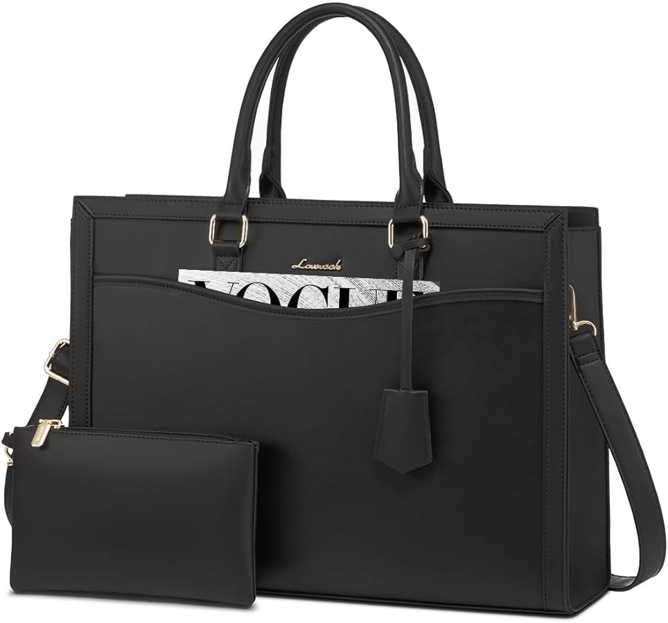 LOVEVOOK Laptop Tote Bag for Women, Office Work Bag Briefcase fit for 15.6 inch Laptop, Large Cap... | Amazon (US)