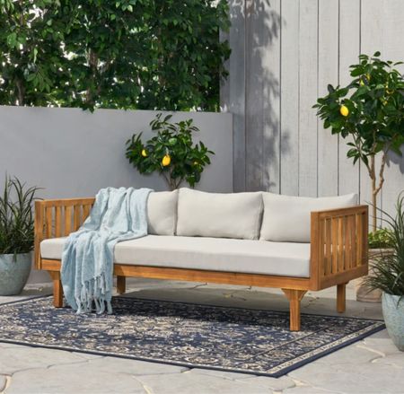 Love this outdoor couch/daybed on sale at Wayfair! 😍

#ltkhome #backyard #outdoorliving #outdoorfurniture 

#LTKSeasonal