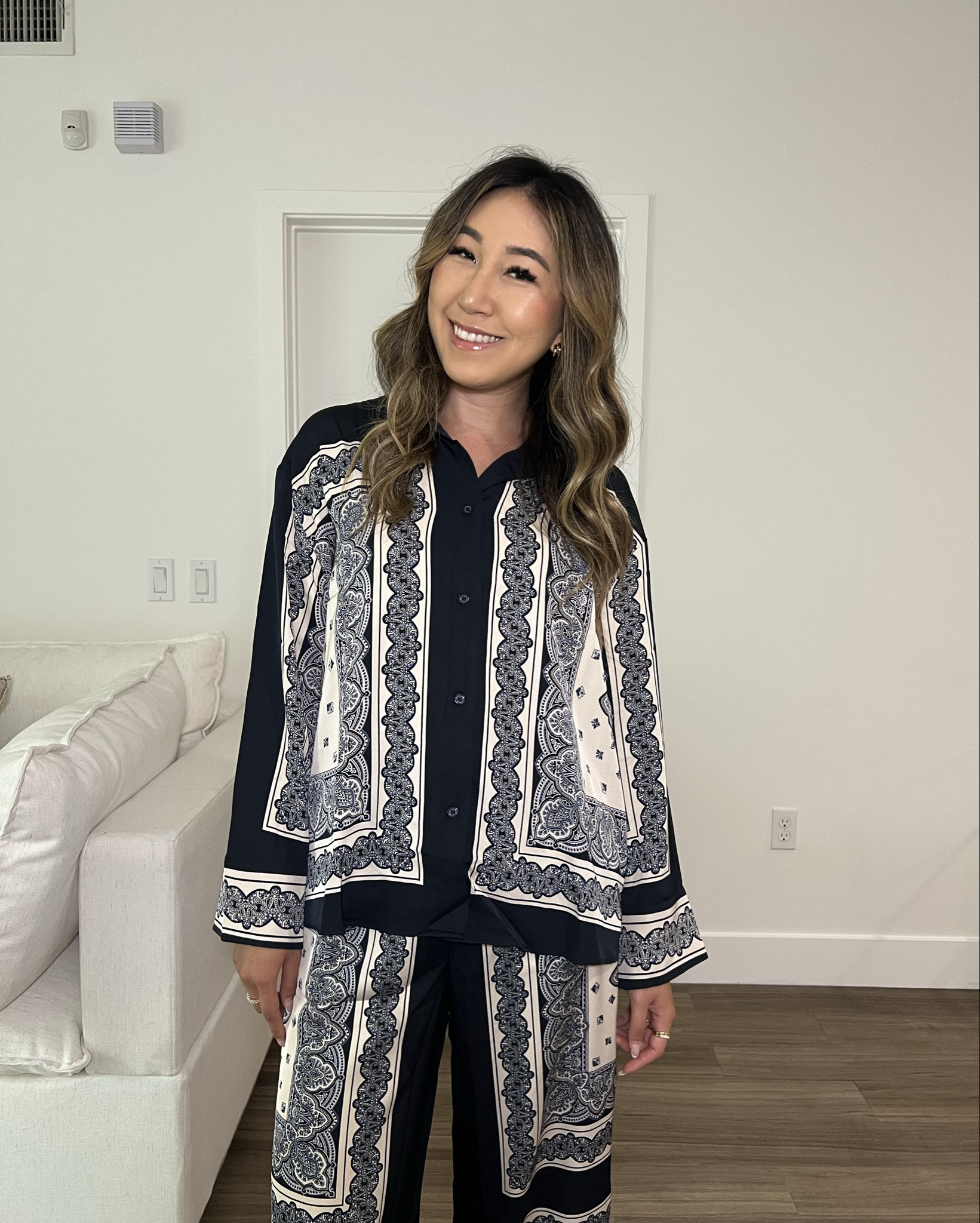 The perfect two piece set to take you from the office to happy hour or date night! This chic print is so well designed - it looks a lot more expensive than it is. This is great for a smart casual office or for everyday wear. I’m wearing a size S in both the top and bottoms!

#LTKWorkwear #LTKSeasonal #LTKFindsUnder50