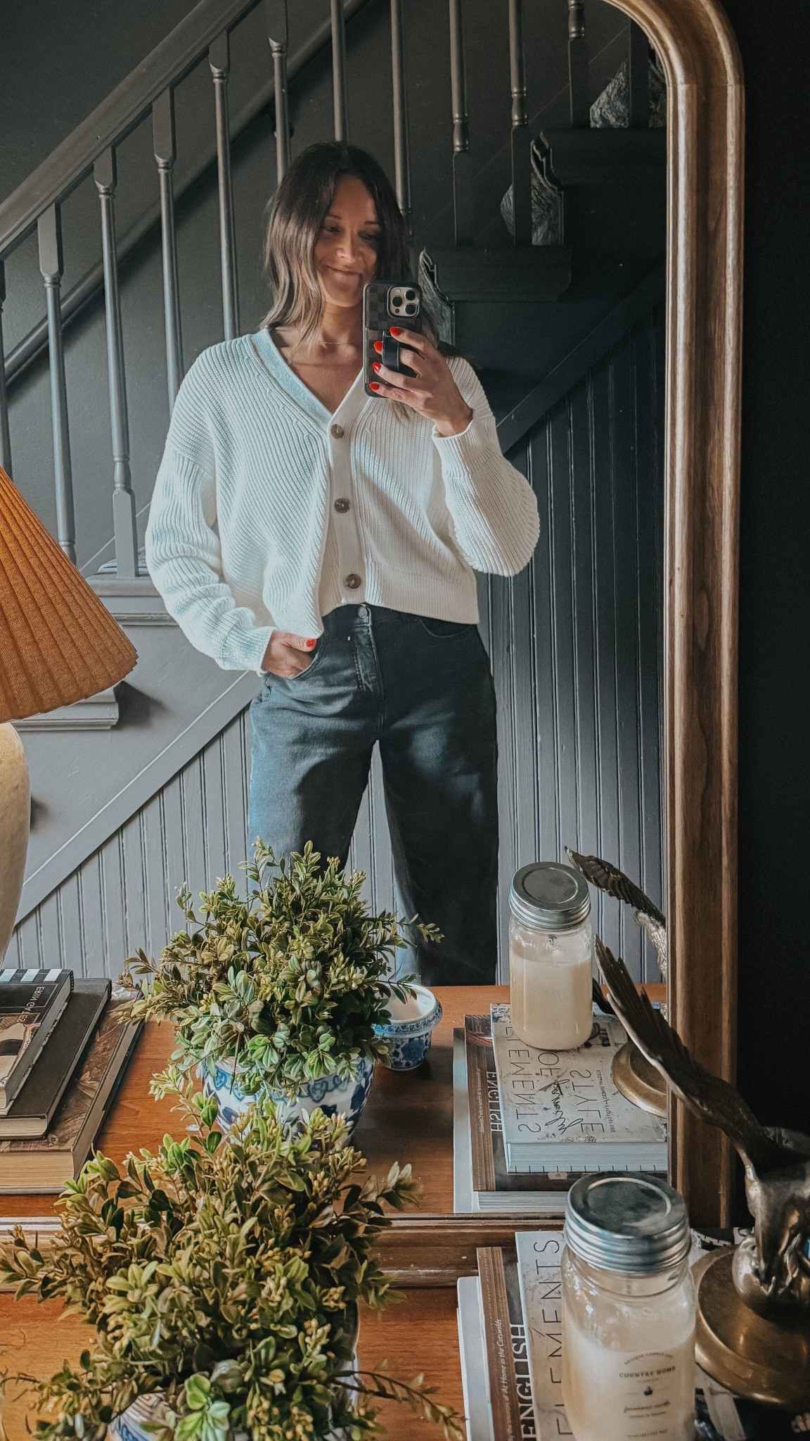 Such a great seasonal sweater! 

#boxycardigan #cardigan #ootd 

#LTKmomlife #LTKBeauty #LTKTall