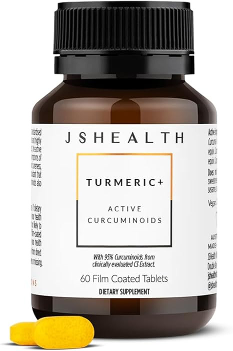 JSHealth Turmeric Curcumin Supplement - Turmeric Supplement for Joint Support - Contains Bioavail... | Amazon (US)