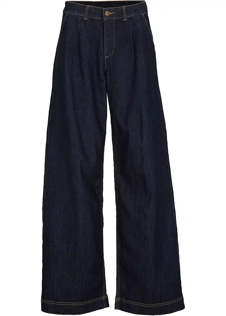 Wide-Leg-Jeans High Waist, Bequembund | Bonprix DE