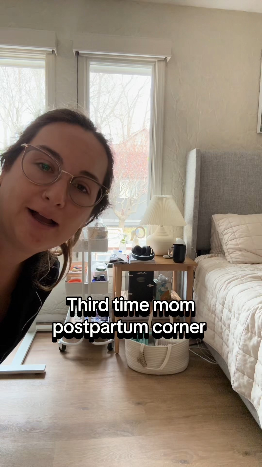 This is my postpartum set up and two weeks in I am using all of these things. Baby sis doesn’t have her own room so all of her stuff lives in my room  

#LTKFamily #LTKKids #LTKBaby