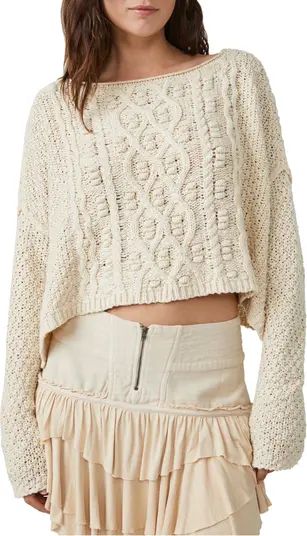 Changing Tides Cotton Crop Pullover | Nordstrom