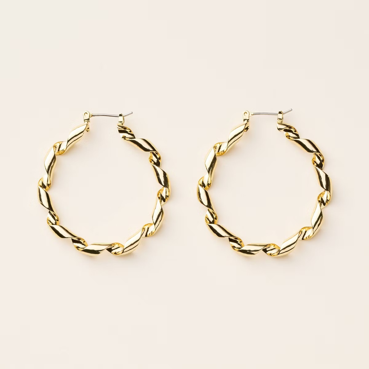 Metal Ribbon Hoop Earrings - kate spade new york x Target Gold | Target