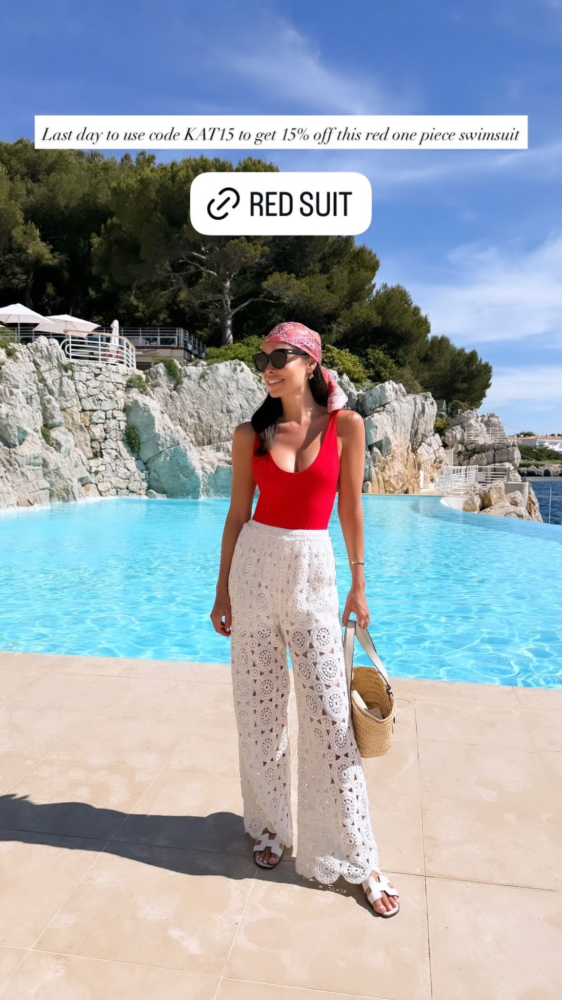 Last day to use code KAT15 to get 15% off this red one piece swimsuit - suit details on my stories!

#LTKSwim #LTKTravel #LTKSaleAlert