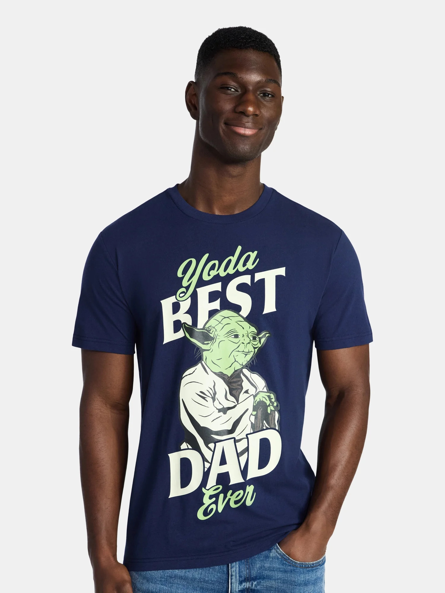 Star Wars Yoda Men's and Big Men's Father's Day Graphic Tee, Sizes XS-5XL | Walmart (US)