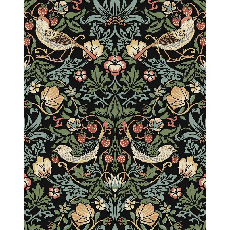 Britiany Peel & Stick Floral Roll | Wayfair North America