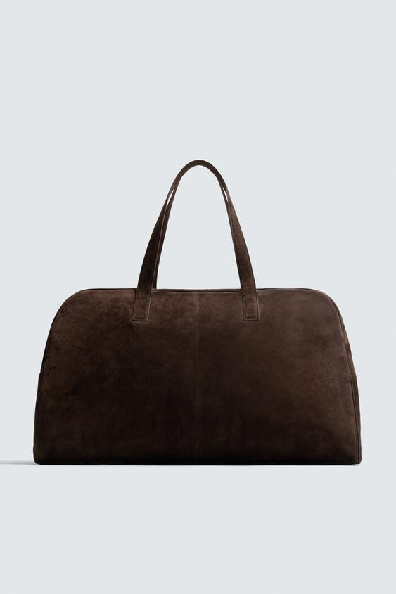 XL LEATHER TRAVEL BAG | Zara US