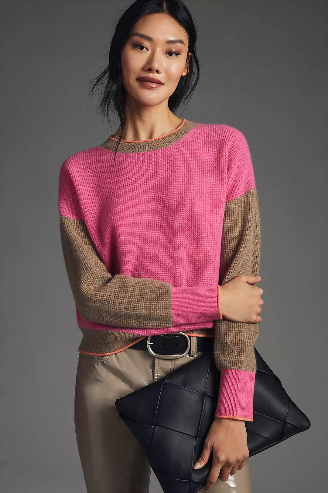 Maeve Colorblocked Cashmere Sweater | Anthropologie (US)