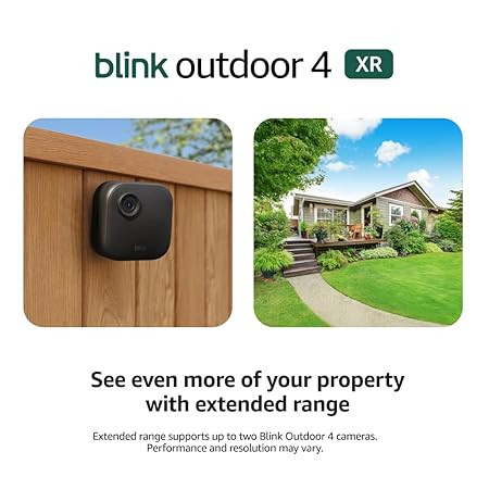 Blink Outdoor 4 XR – two-year battery wireless camera with 4x security coverage, 1000 ft open-a... | Amazon (US)