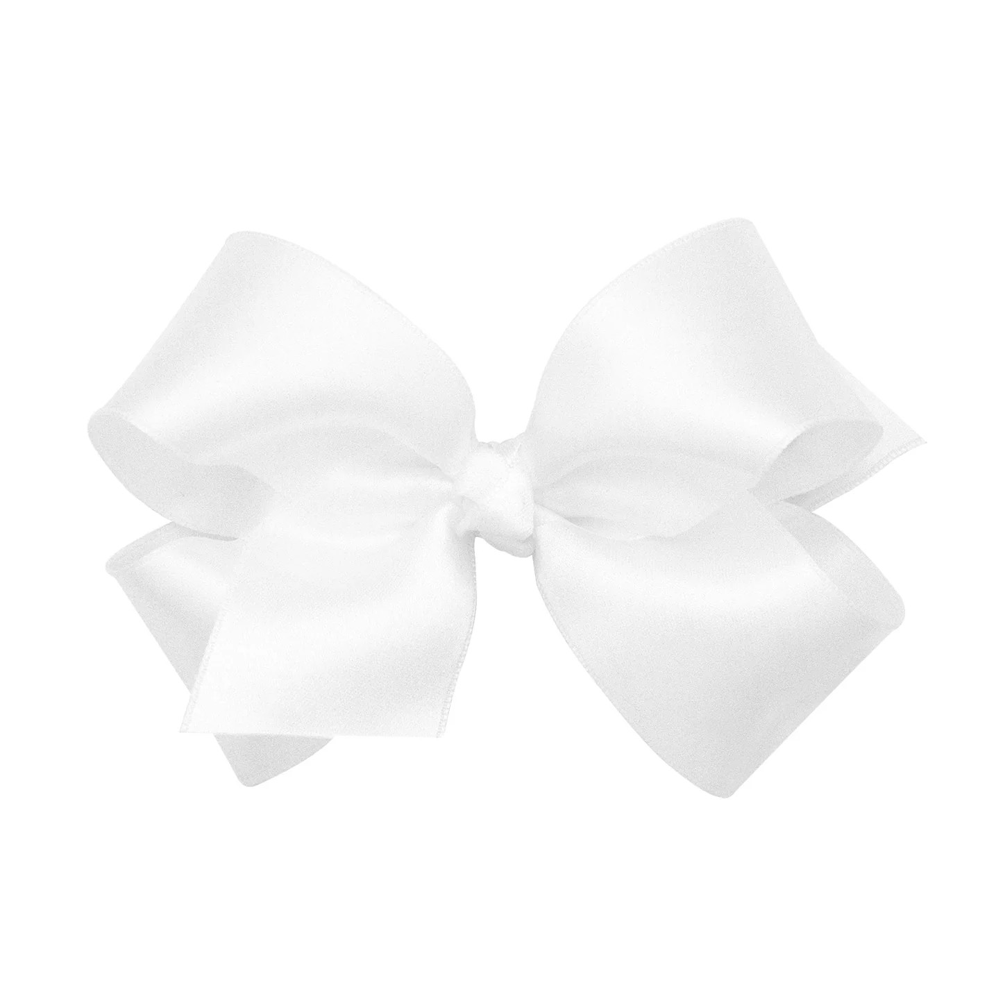 Wee Ones Medium French Satin Bow with Center Knot | JoJo Mommy