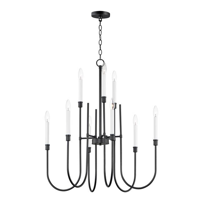 ET2 Lighting 11289BK Tux 9-Light Chandelier, Black - Walmart.com | Walmart (US)