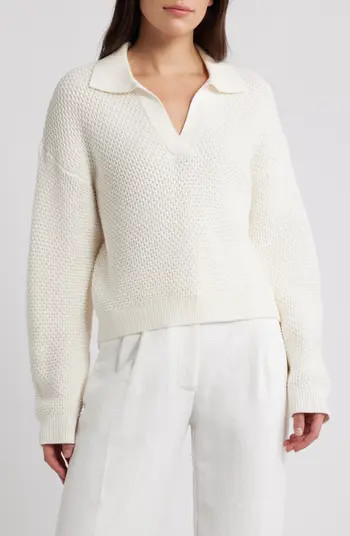 French Connection Remy Johnny Collar Sweater | Nordstrom | Nordstrom