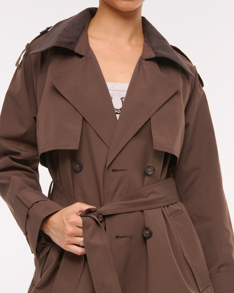 Women's Classic Trench Coat | Women's Coats & Jackets | Abercrombie.com | Abercrombie & Fitch (US)