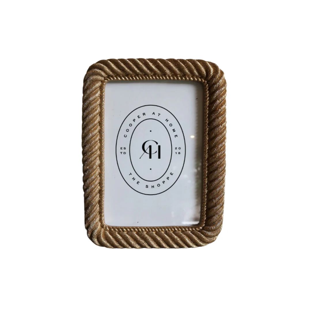 ROPE PLATED PHOTO FRAME (4X6) | Cooper at Home
