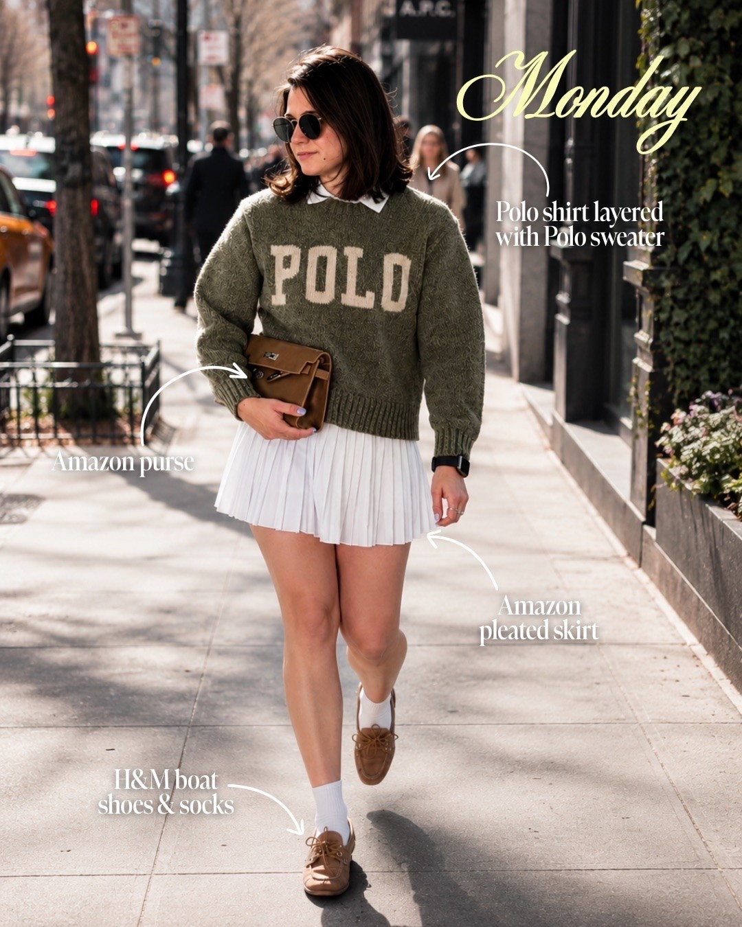 Sweater wearing a size M for a slightly loose fit | skirt in size S (true size)

#LTKmomlife #LTKdayinmylife #LTKootd