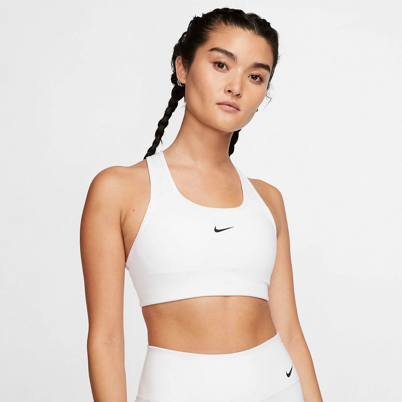 Nike Women's Medium Support Swoosh Sports Bra | Academy | Academy Sports + Outdoors