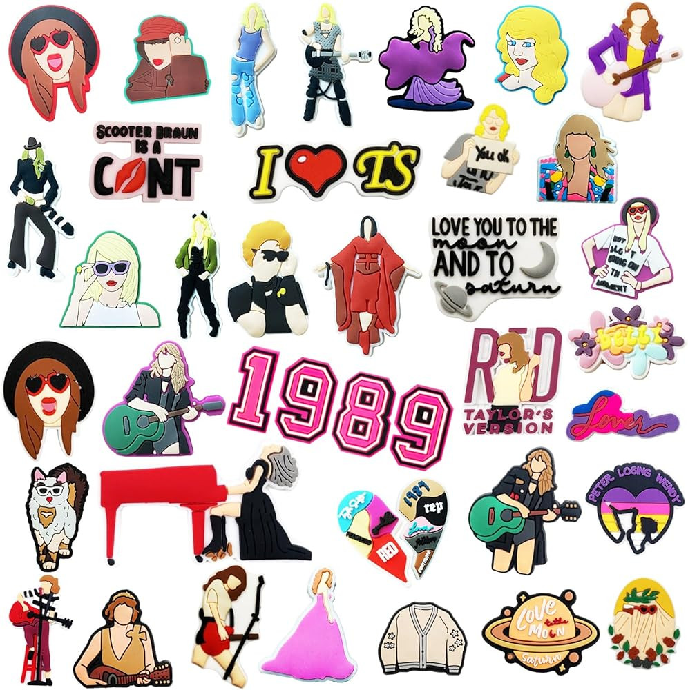 40PCS Shoe Charms for Girls and Women Fashion Music-themed Shoes Accessories Gift for Lover Music... | Amazon (US)