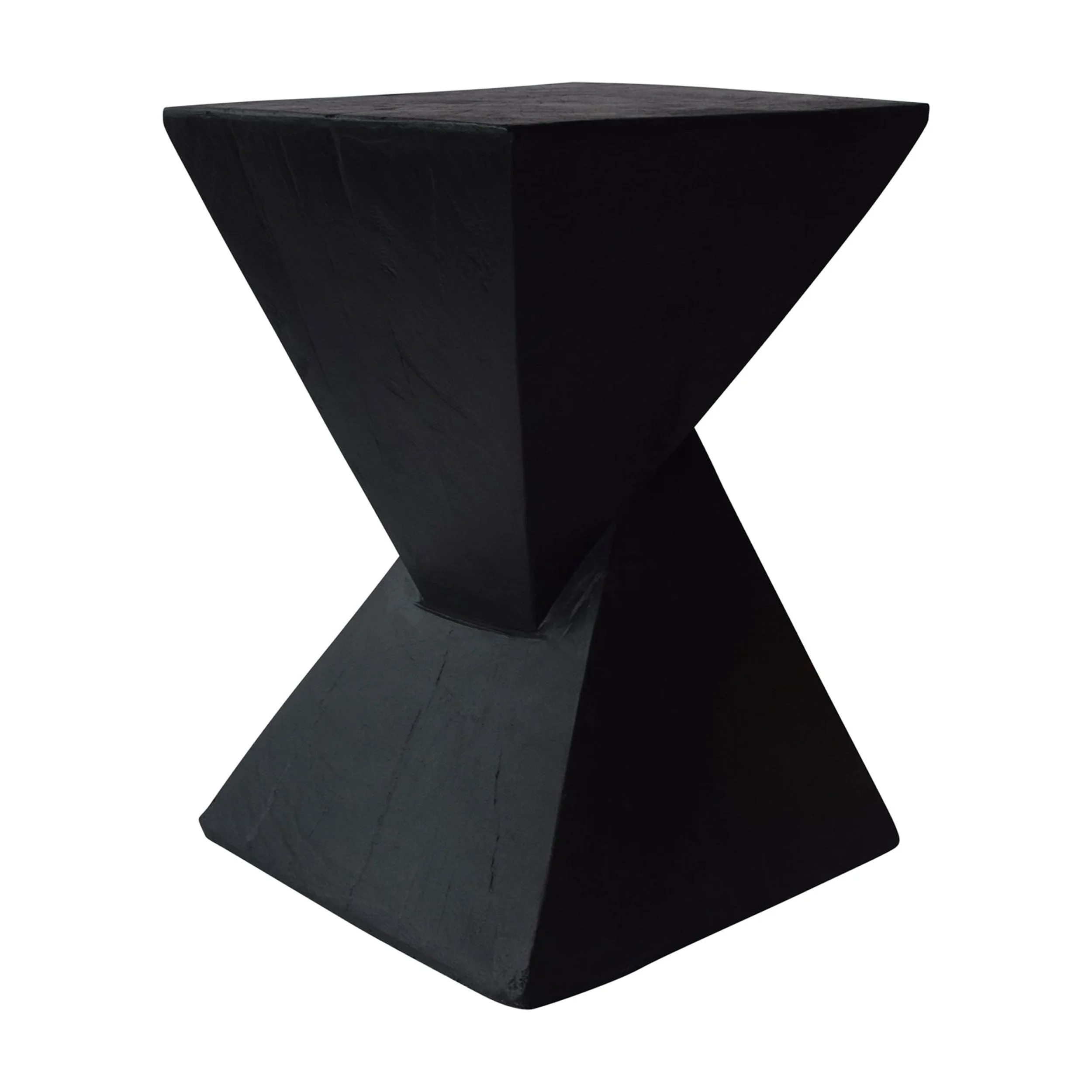 Noble House Pixie Indoor Lightweight Concrete Accent Table, Black | Walmart (US)