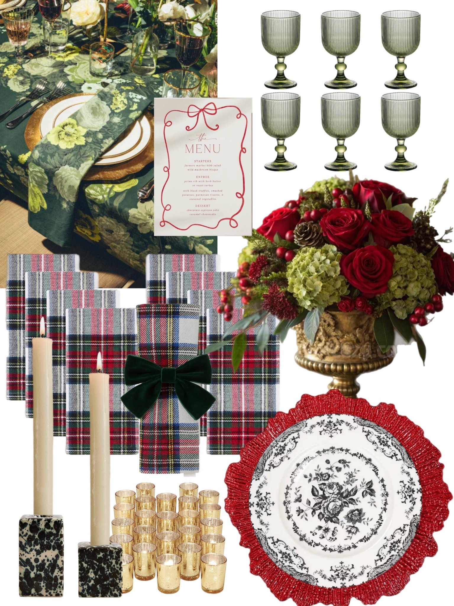 Classic Christmas with a twist of vintage glam 🎁🍷
The Tuckernuck floral tablecloth, H&M Home candlestick holders, and Bloomingdale’s plaid napkins make this tablescape feel festive yet elevated. Perfect for cozy holiday dinners and Christmas hosting.
Shop the full look on LTK ❤️🕯️

#ChristmasTablescape #HolidayDecor #LTKhome #LTKholiday #TuckernuckHome #BloomingdalesFinds #HMHome #HolidayHosting #FestiveTableDecor #ChristmasEntertaining #ClassicChristmas #HolidayTablescape #TablescapeInspo #ChristmasDinner #HostinginStyle #HolidayHomeDecor #ChristmasInspo #HolidayStyle #ChristmasTableSetting #LTKdecor #HolidayDining #TableSettingGoals #FestiveTablescape

#LTKHome #LTKParties #LTKFamily