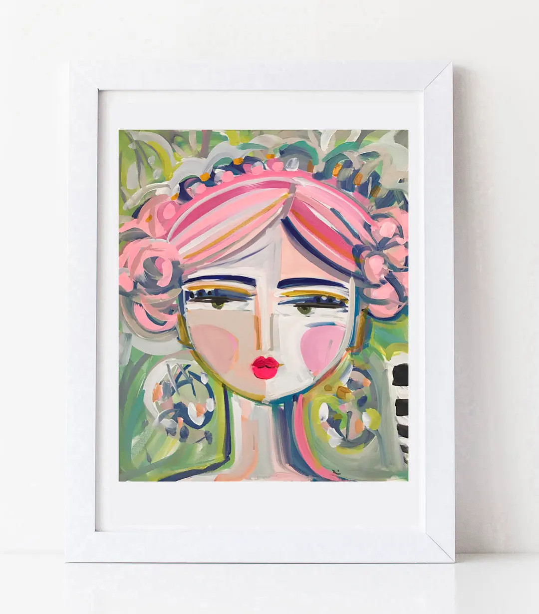 PRINT on Paper or Canvas Warrior Girl pinky - Etsy | Etsy (US)