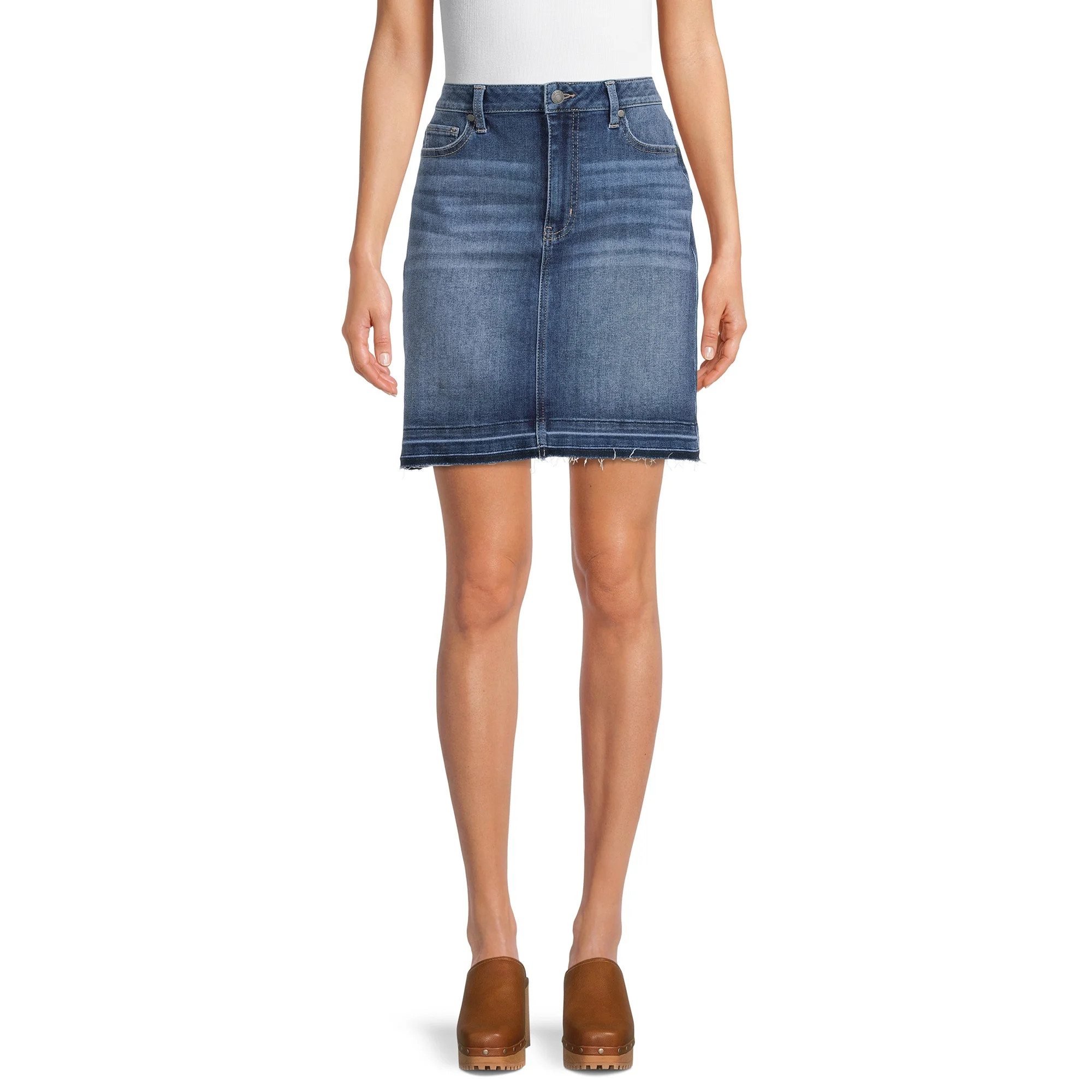 Time and Tru Women's Denim Skirt - Walmart.com | Walmart (US)