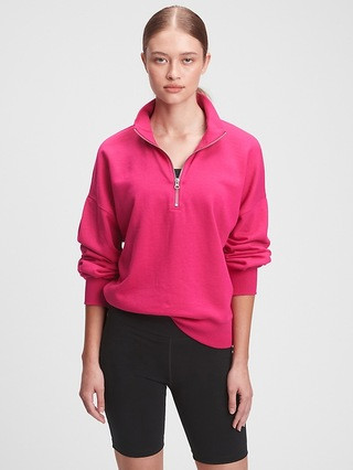 Half-Zip Mockneck Sweatshirt | Gap Factory