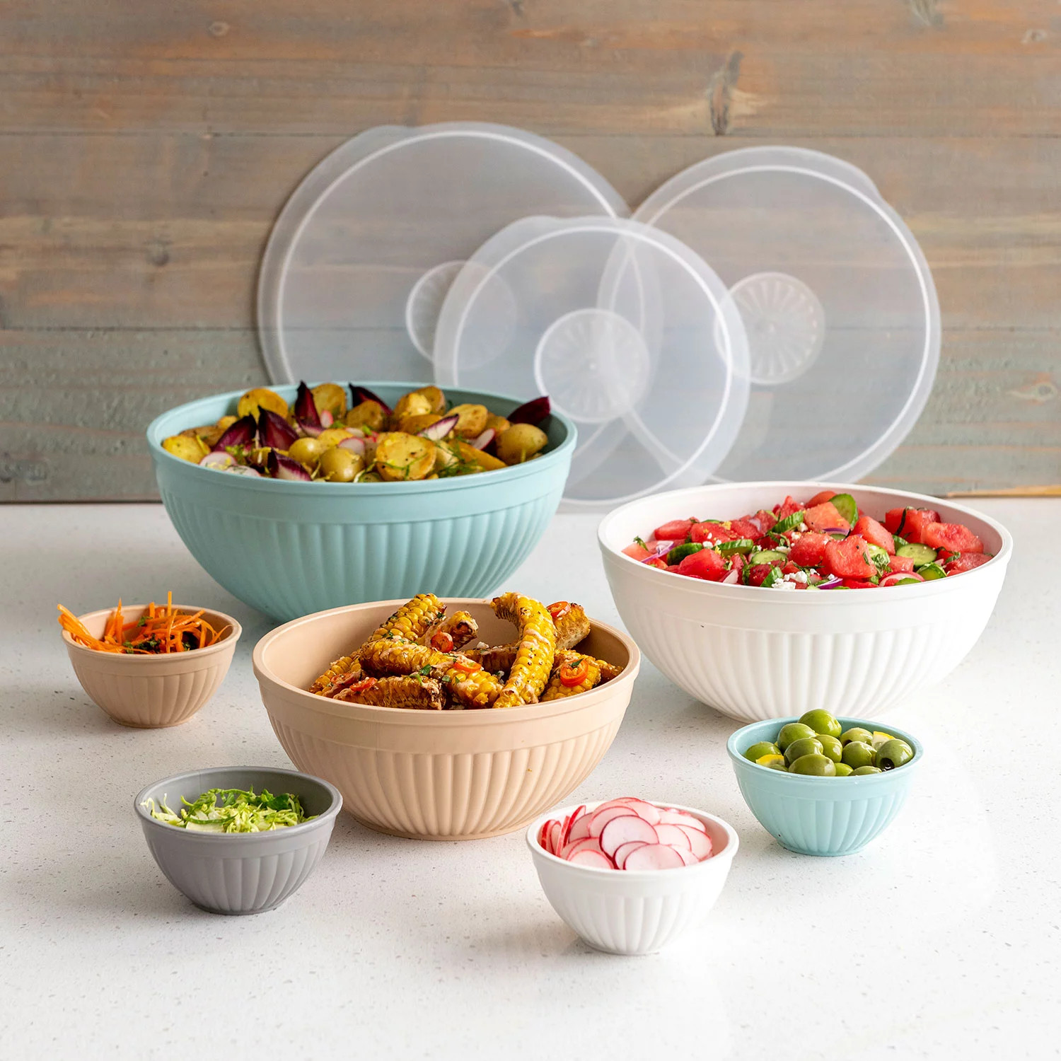Nordic Ware 10-Piece Microwavable Bowl Set with Covers | Sam's Club