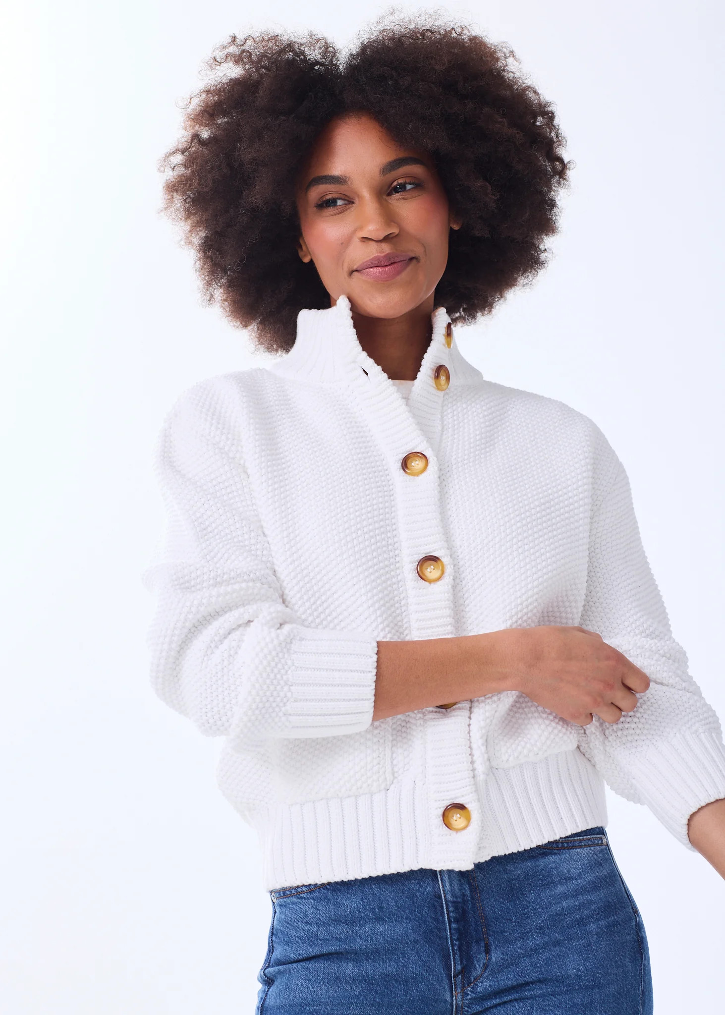 The Cotton Sweater Jacket | Alice Walk