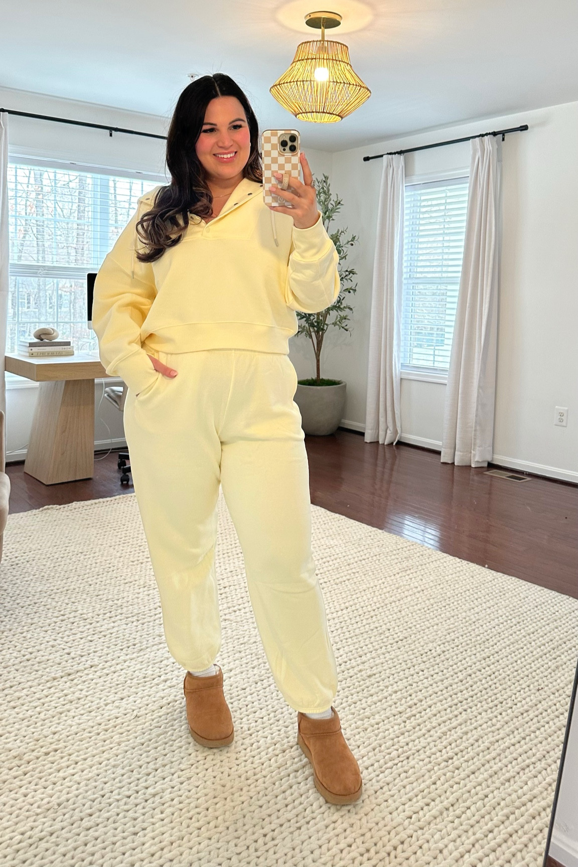 The cutest matching set from Aerie!! That’s perfect for lounge or travel ✈️ 

Sweatshirt - large
Joggers - large 
Boots - 9

Matching set, aerie, aerie outfit, aerie style, spring matching set, midsize 


#LTKStyleTip #LTKMidsize #LTKSeasonal