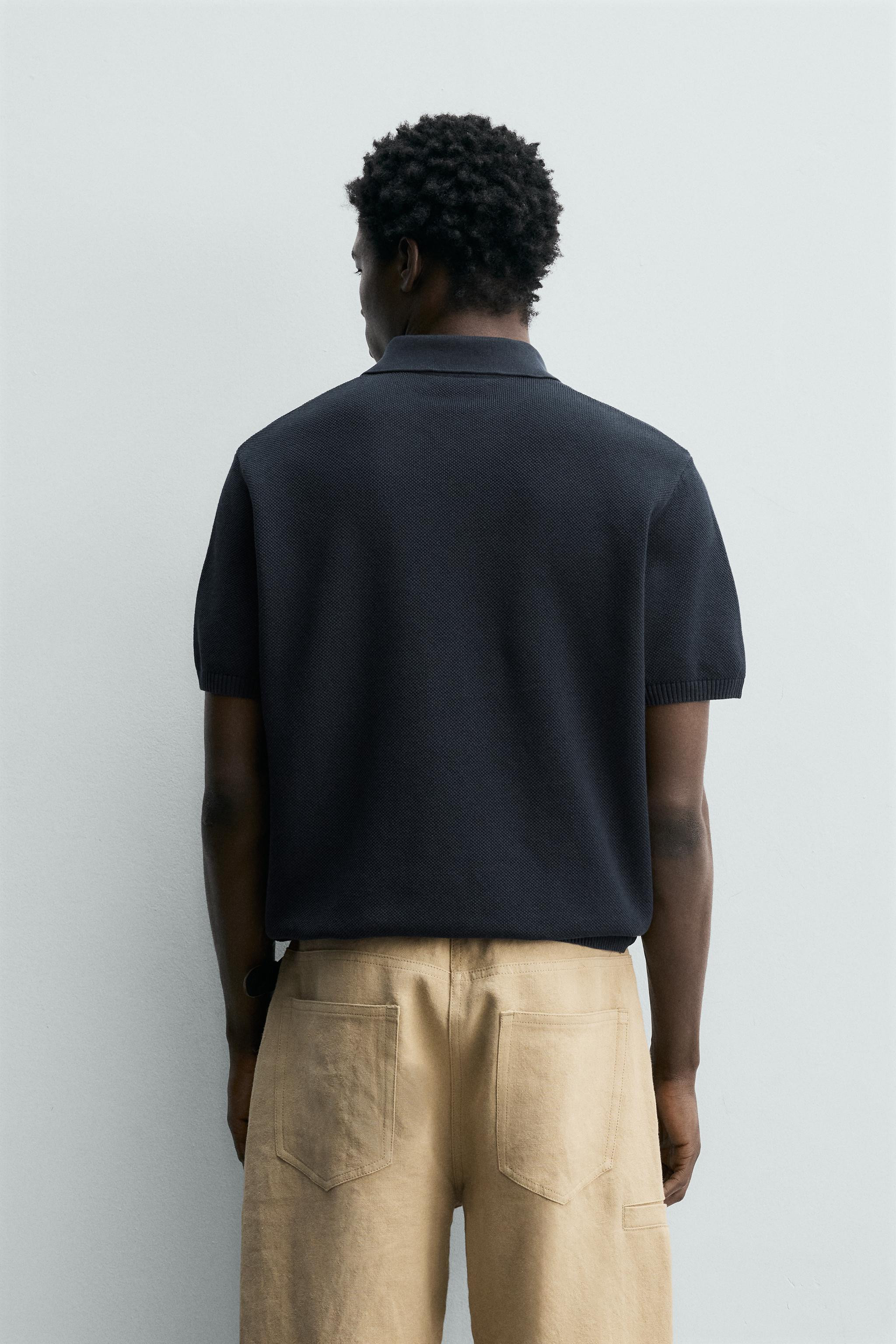 BeschreibungFarbeMaterialzusammensetzungMa\u00dfeGr\u00f6\u00dfe des Models: 185 cmPoloshirt in R... | Zara DE