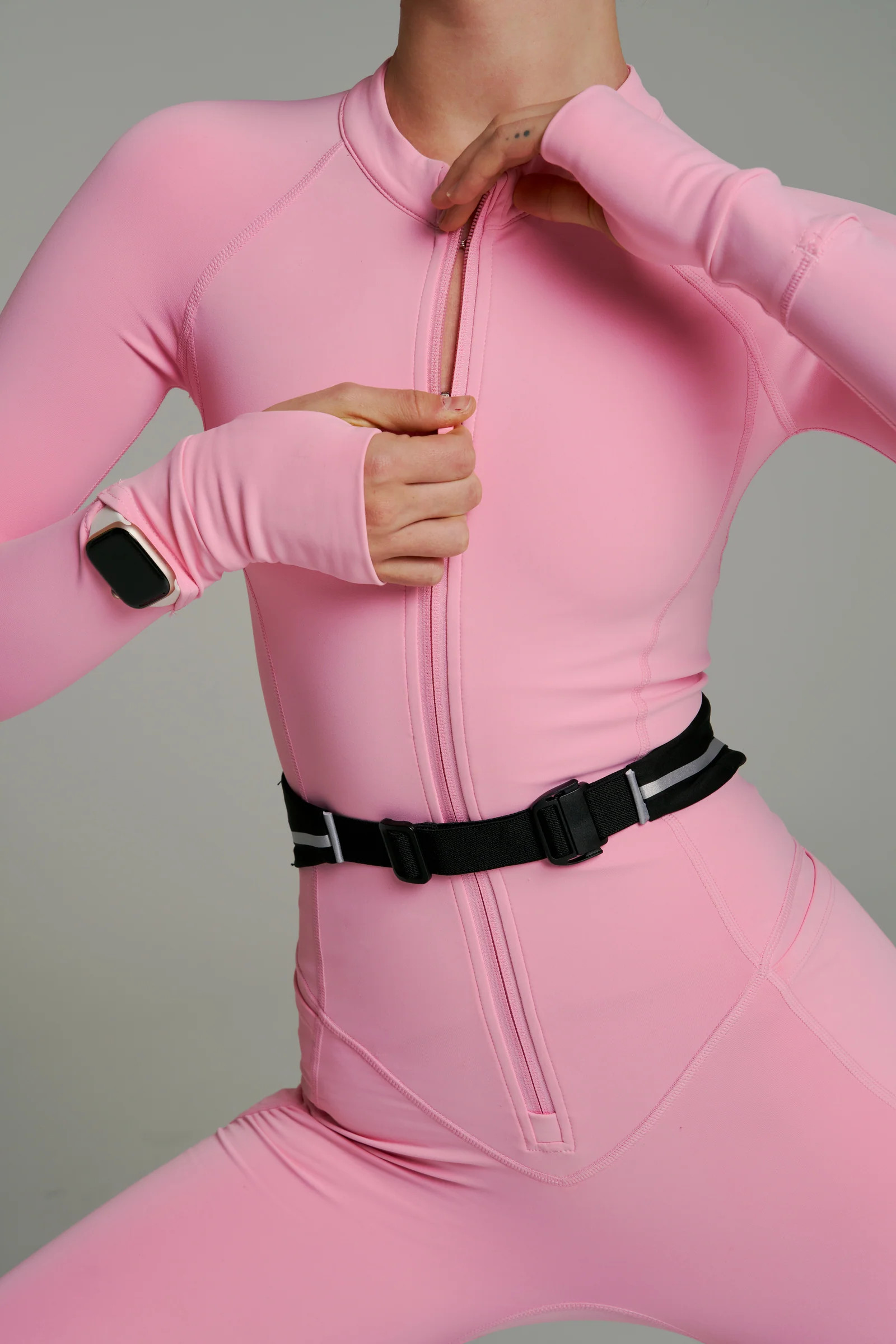Colorado Fleece Bodysuit - Plastic Pink | Buffbunny Collection