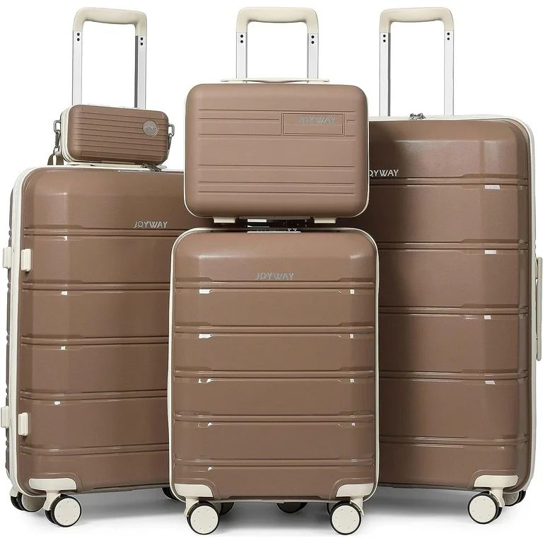 Joyway - 5 Luggage Sets PP Hardside Spinner Luggage - (20", 24", 28") | Walmart (US)
