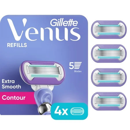 Venus Deluxe Smooth Swirl Women's Razor Blade Refills, 4 count | Walmart (US)